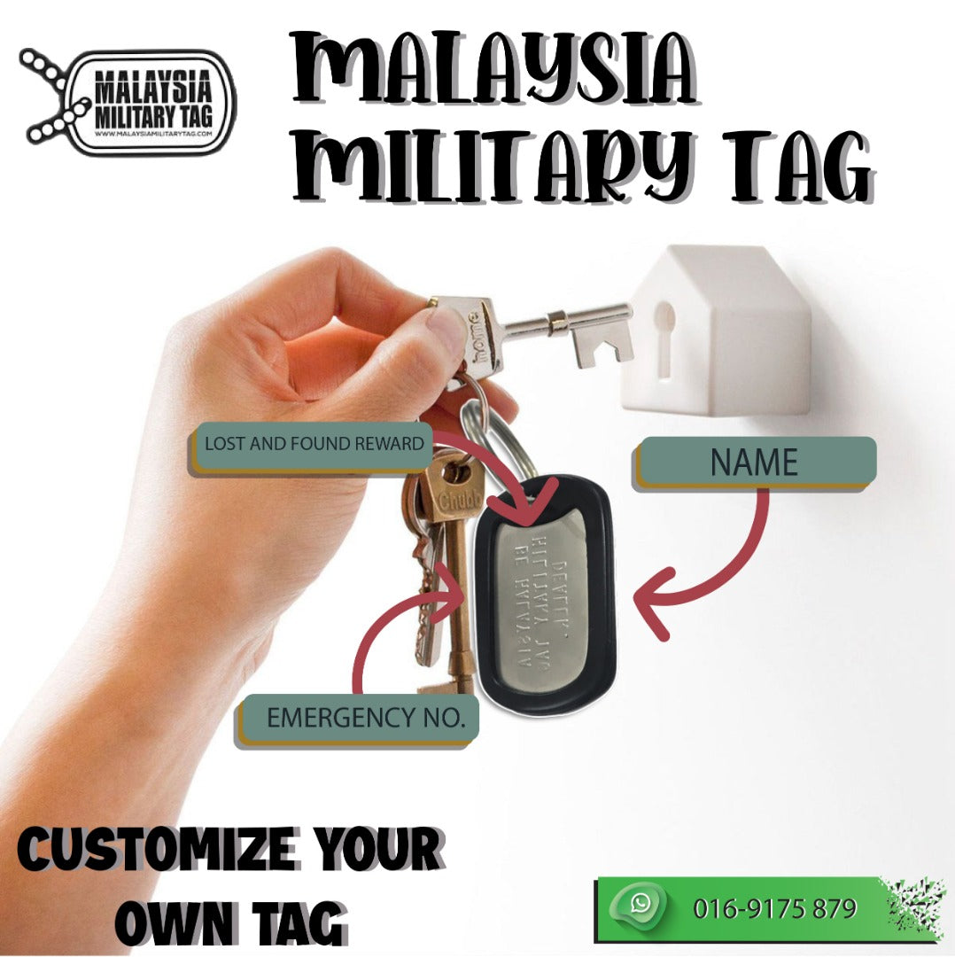 Military Tag Keychain
