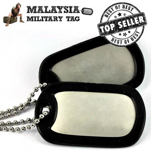 Military spec stainless steel matte military tags