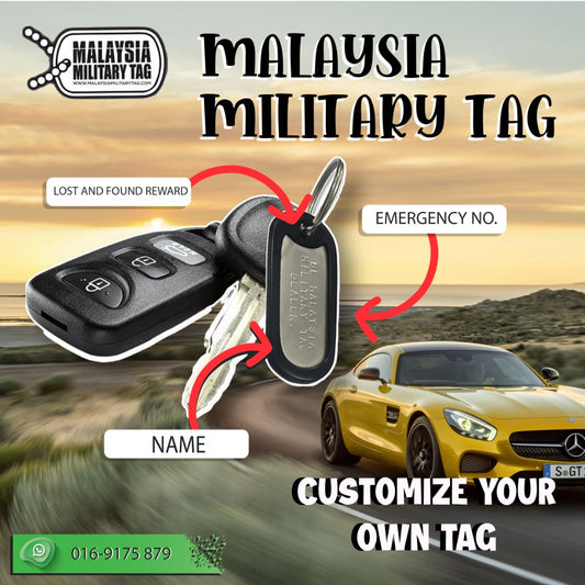 Military Tag Keychain