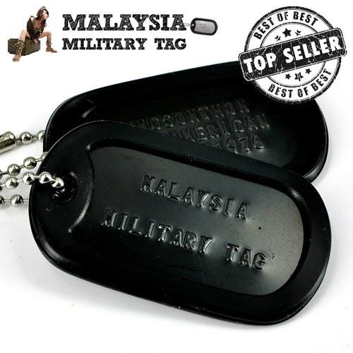 Military spec stainless steel Black ops military tags