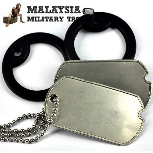 Military spec stainless steel WW2 military tags